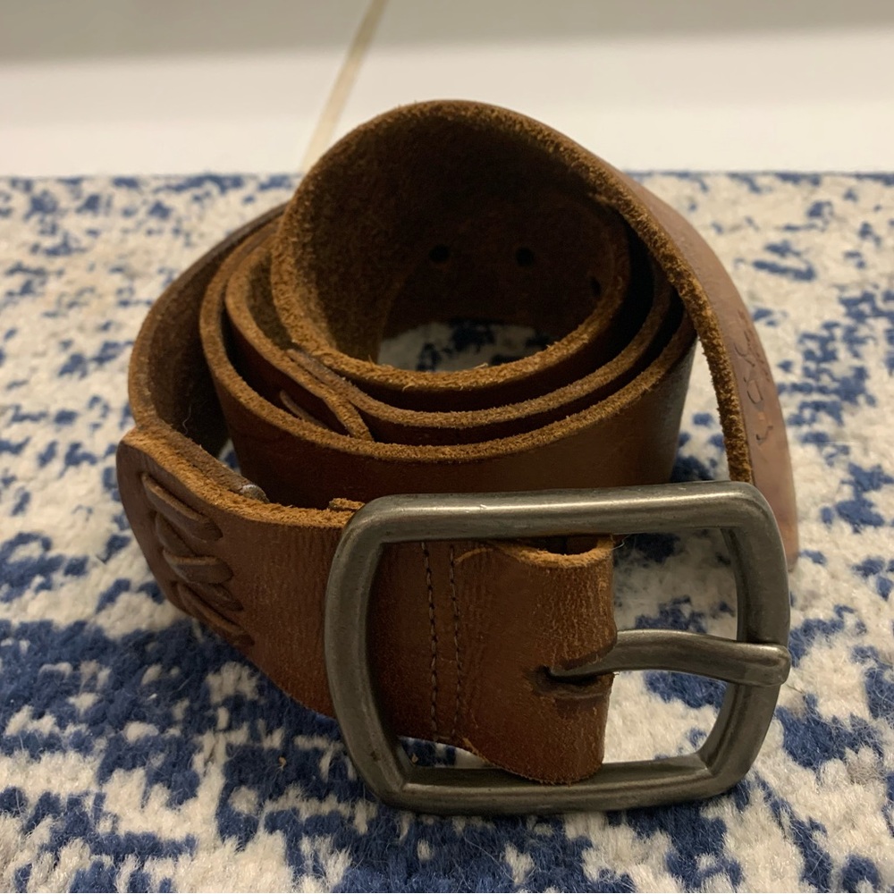Abercrombie & Fitch Men's Brown Leather Belt Size 36